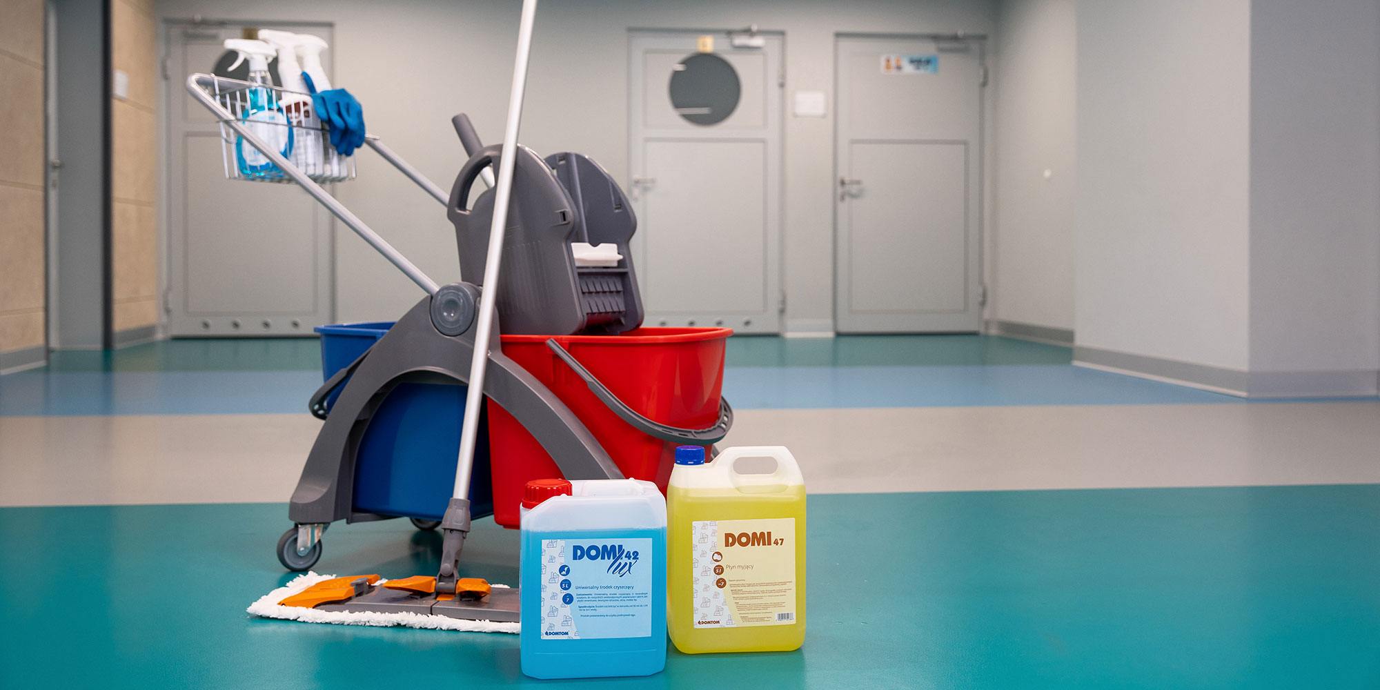 Sprzedaż profesjonalnych środków czyszczących i&nbsp;akcesoriów do sprzątania